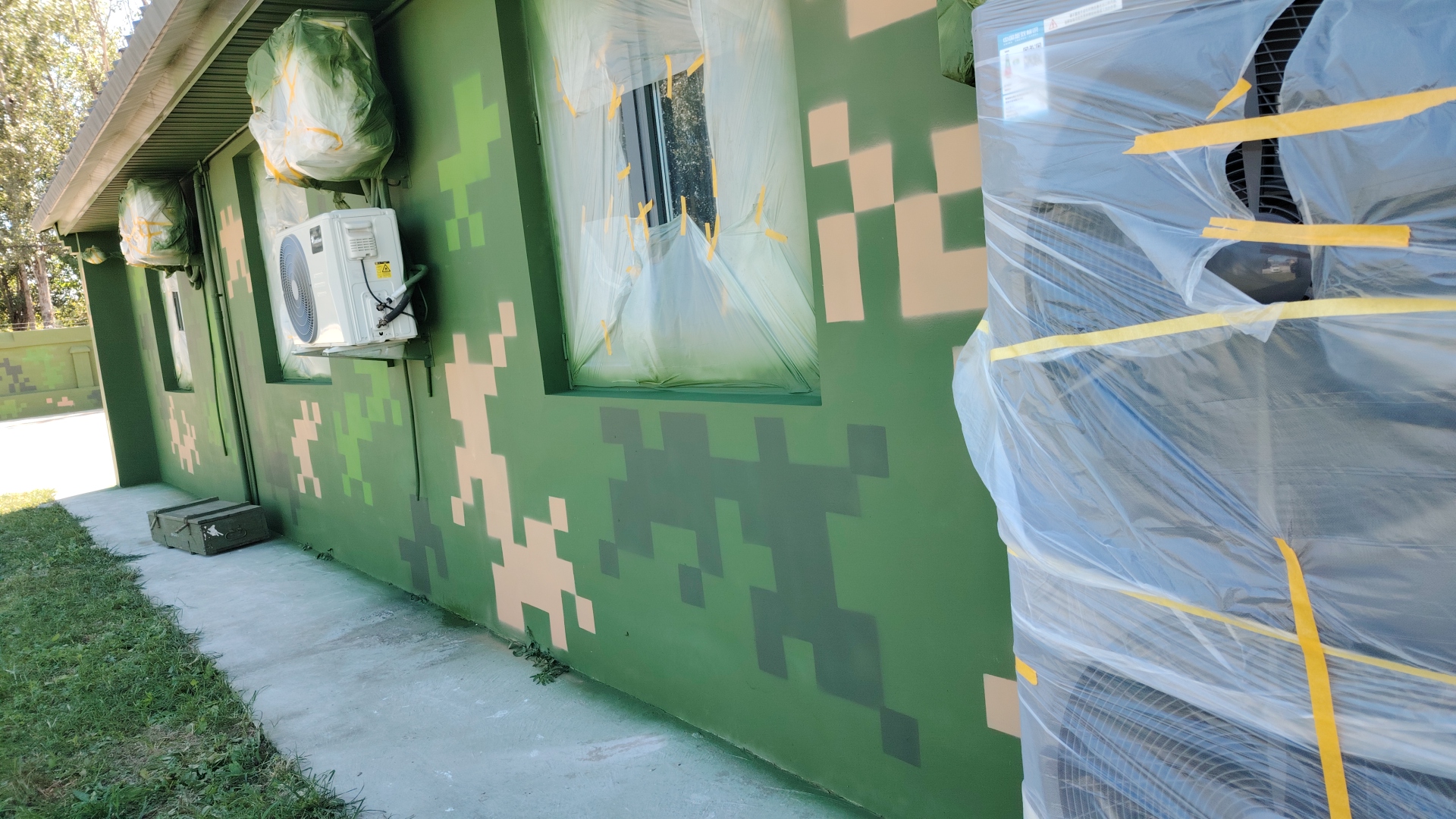 林芝外墙迷彩漆施工多少钱 伪装迷彩漆  